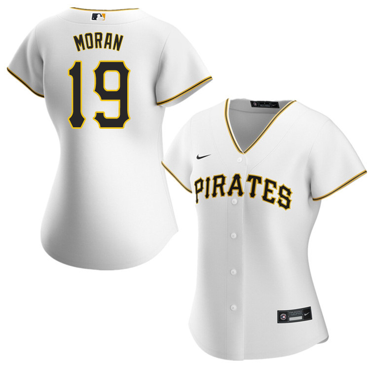 Nike Women #19 Colin Moran Pittsburgh Pirates Baseball Jerseys Sale-White